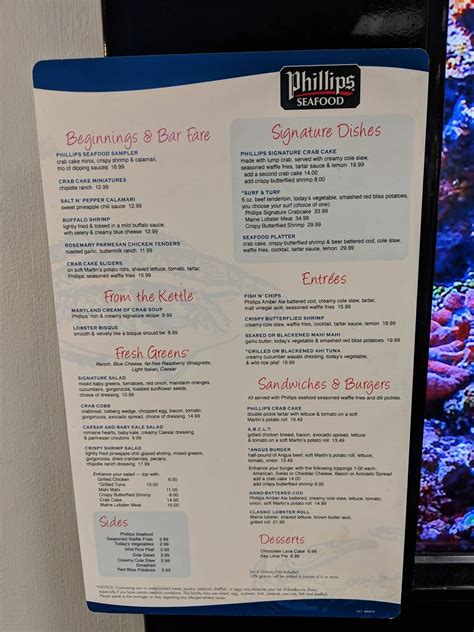 Originally opened in 1956 by Brice and Shirley Phillips, the Crab House began as a small carryout crab. . Phillips seafood charlotte menu